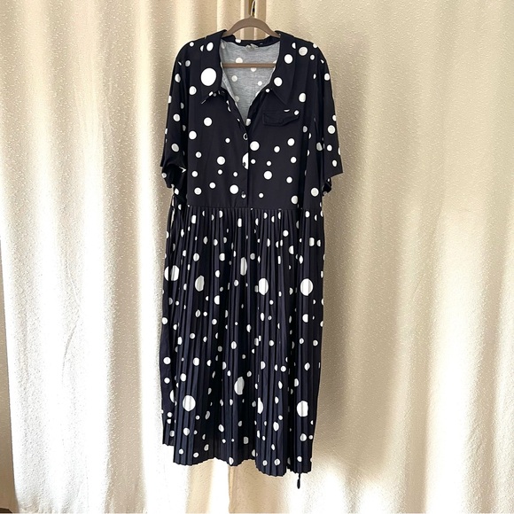 ASOS Black/White Polka Dot Dress, Size: 22 - Picture 8 of 8